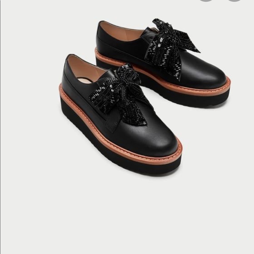 Zara Platform Derby Shoes.